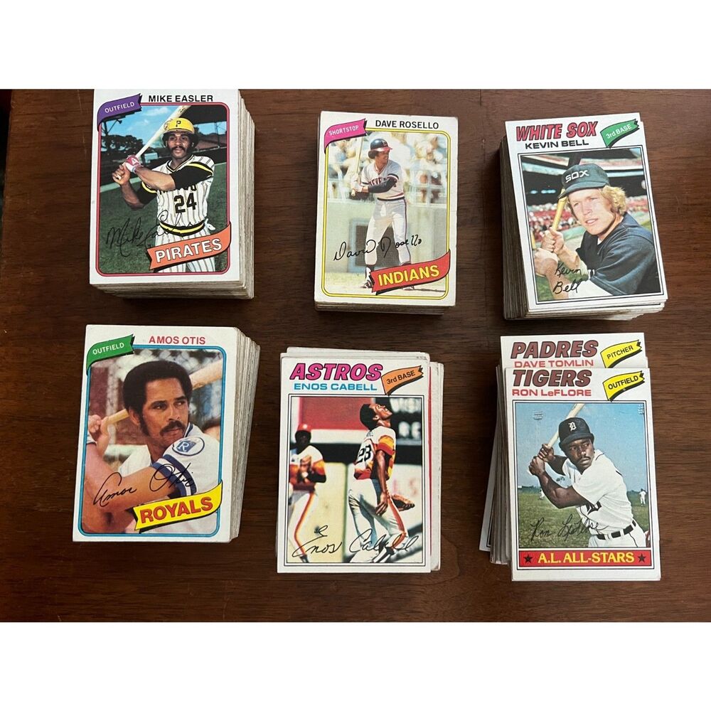 Lot of 370 Misc Vintage Common Baseball Cards Topps 1977/1980 (Lot #11)